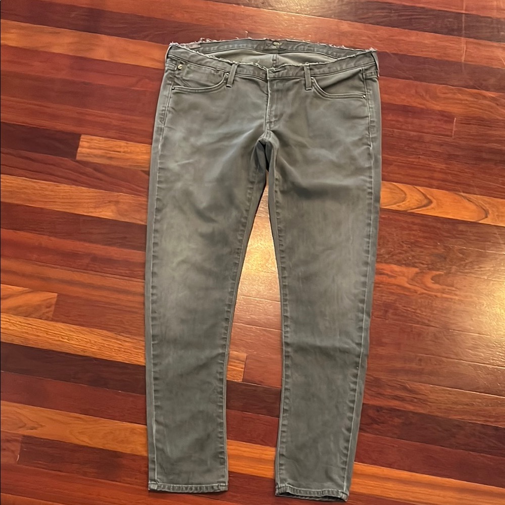 Womens 31 A Gold E Gray Stretch Jeans Altered